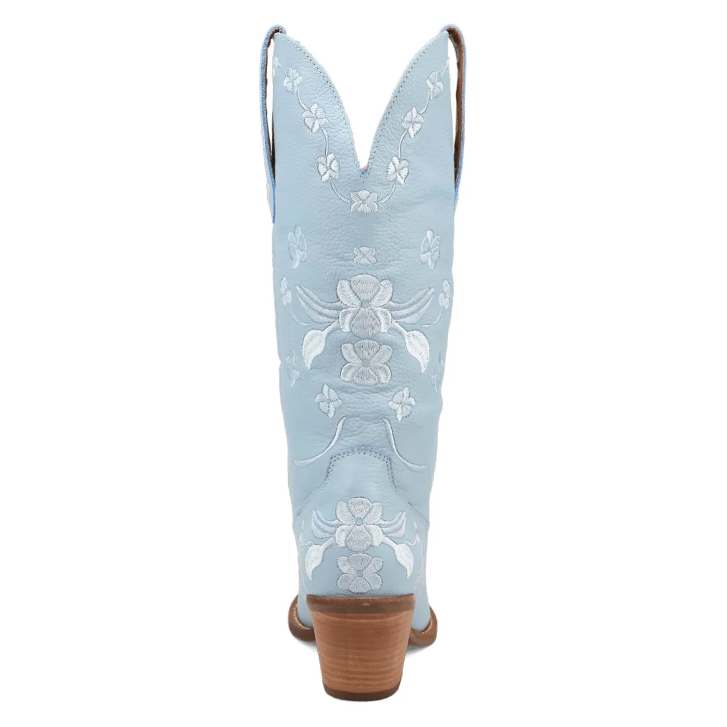 Dingo Womens Love Bug Blue Leather Cowboy Boots