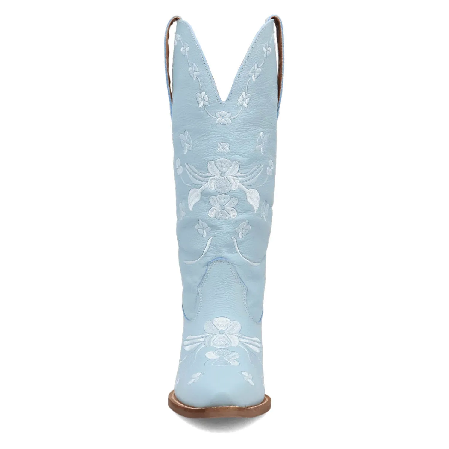 Dingo Womens Love Bug Blue Leather Cowboy Boots