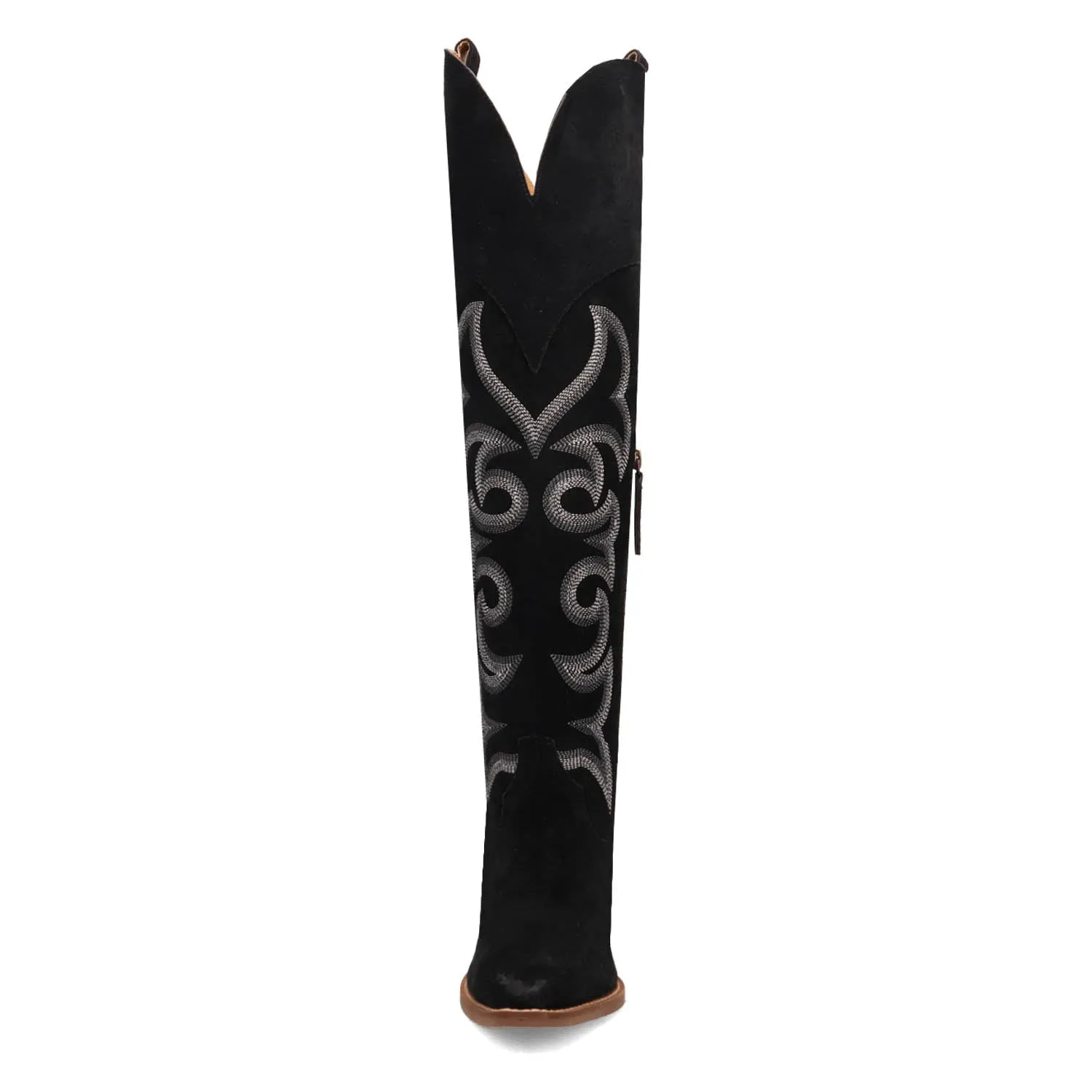 Dingo Womens Primadonna Black Suede Cowboy Boots