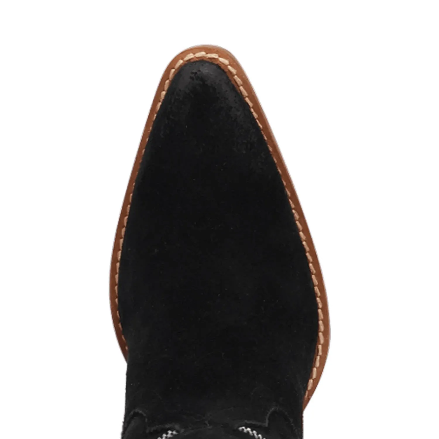 Dingo Womens Primadonna Black Suede Cowboy Boots