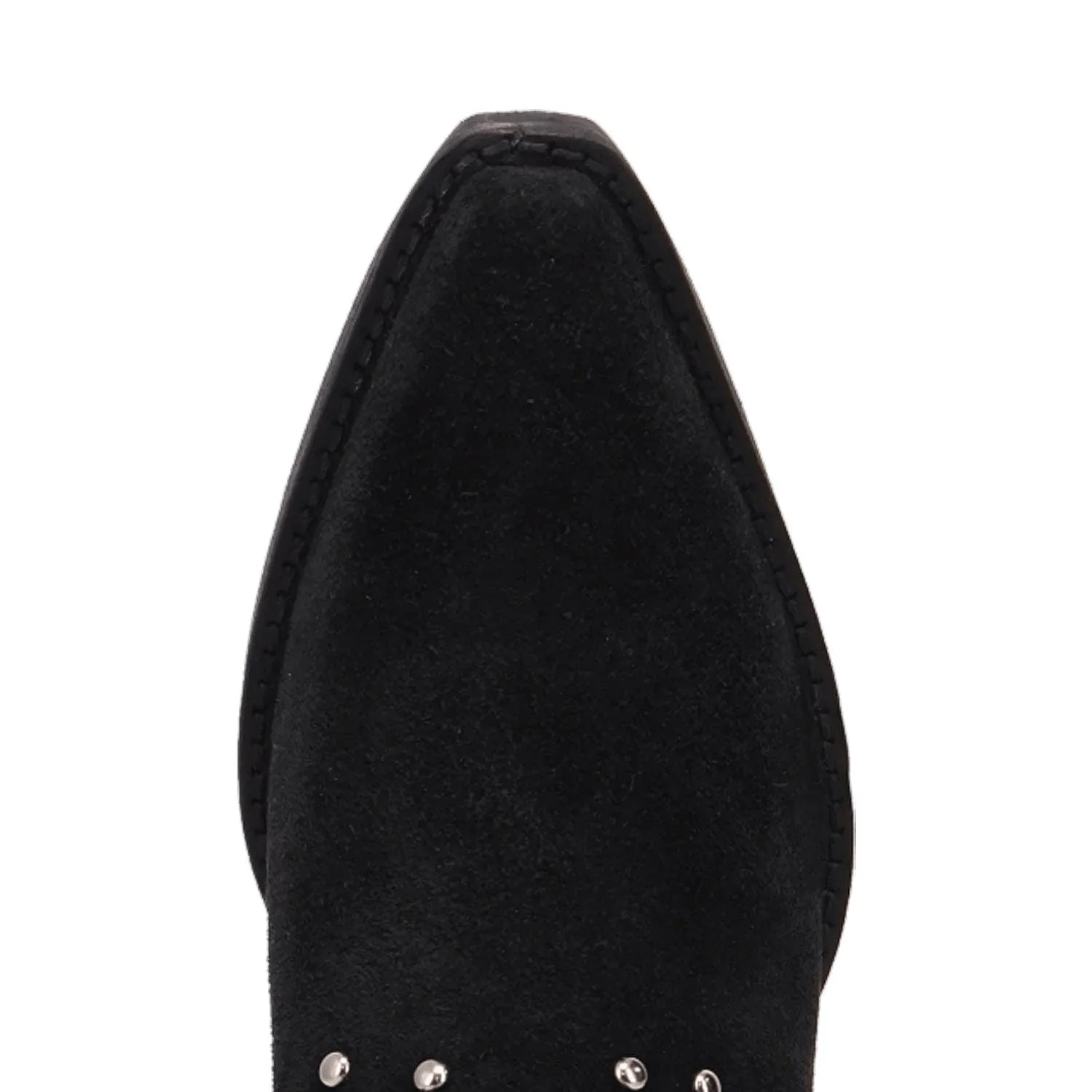 Dingo Womens Rodeo Queen Black Suede Cowboy Boots
