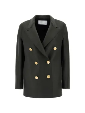 Double-Breasted Wool Caban Jacket