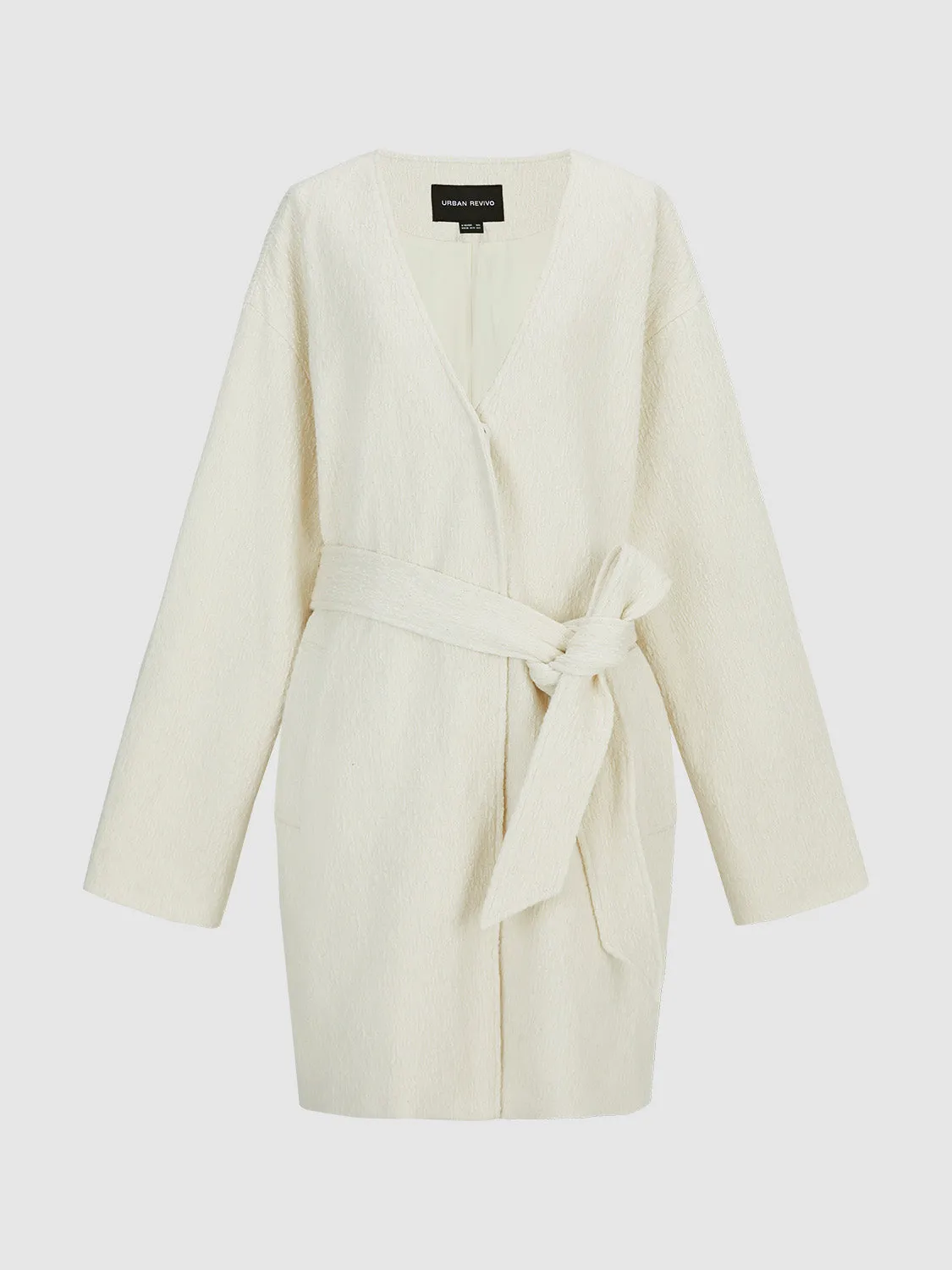 Drop Shoulder Sleeve Long Coats