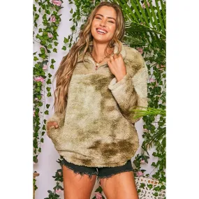 Dye Printed Faux Knit Pullovers