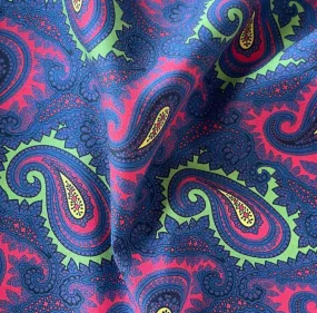 Exuberant Paisley Rayon & Cotton Challis Lining (Made in Italy)