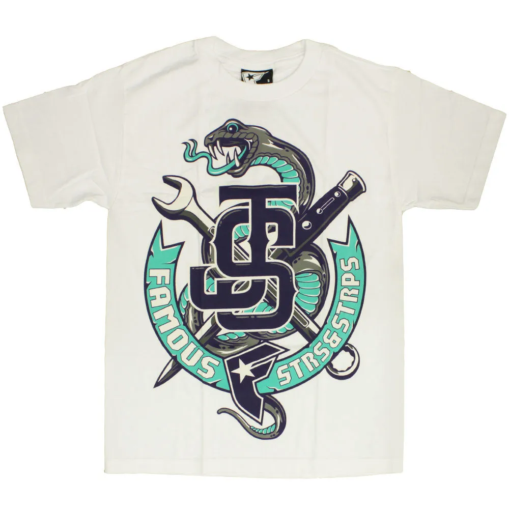 Famous Stars and Straps Twitch Squeeze T-shirt White