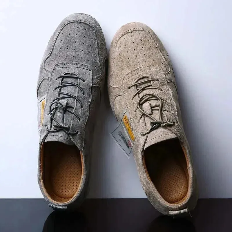 Finch - Leather Lace-Up Sneakers  Trainers