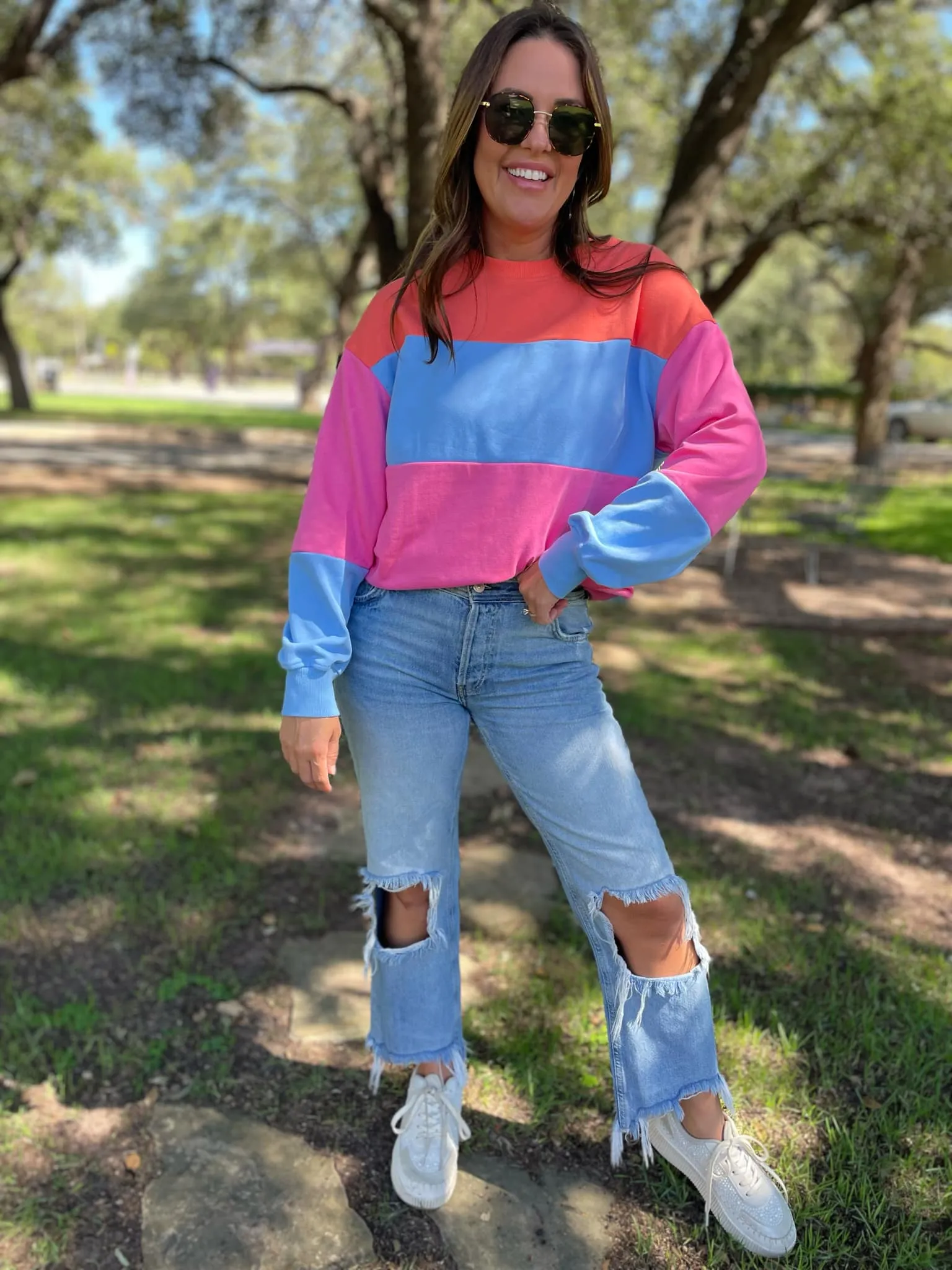 Finnley Colorblock Pullover (multiple color options)