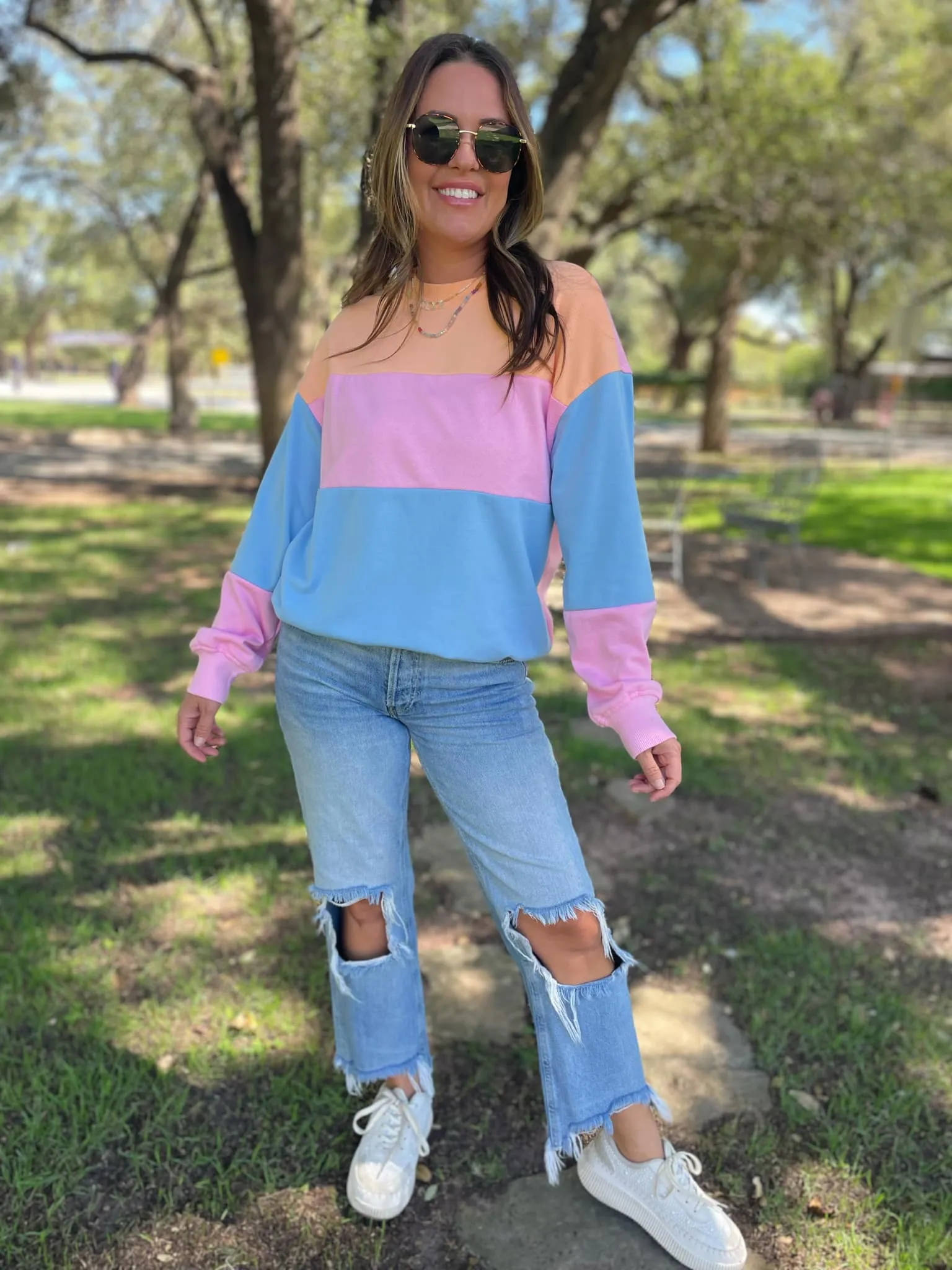 Finnley Colorblock Pullover (multiple color options)