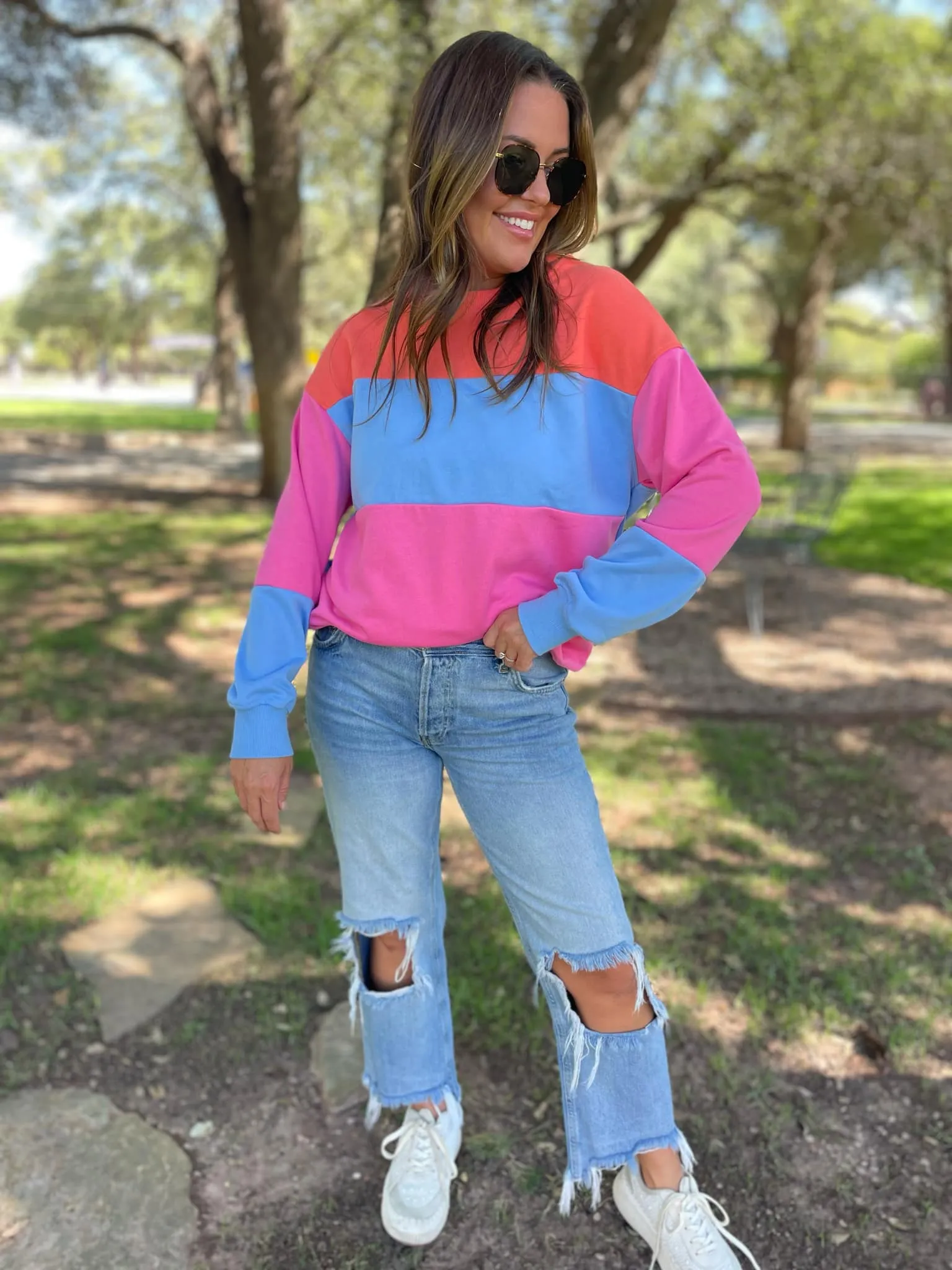 Finnley Colorblock Pullover (multiple color options)