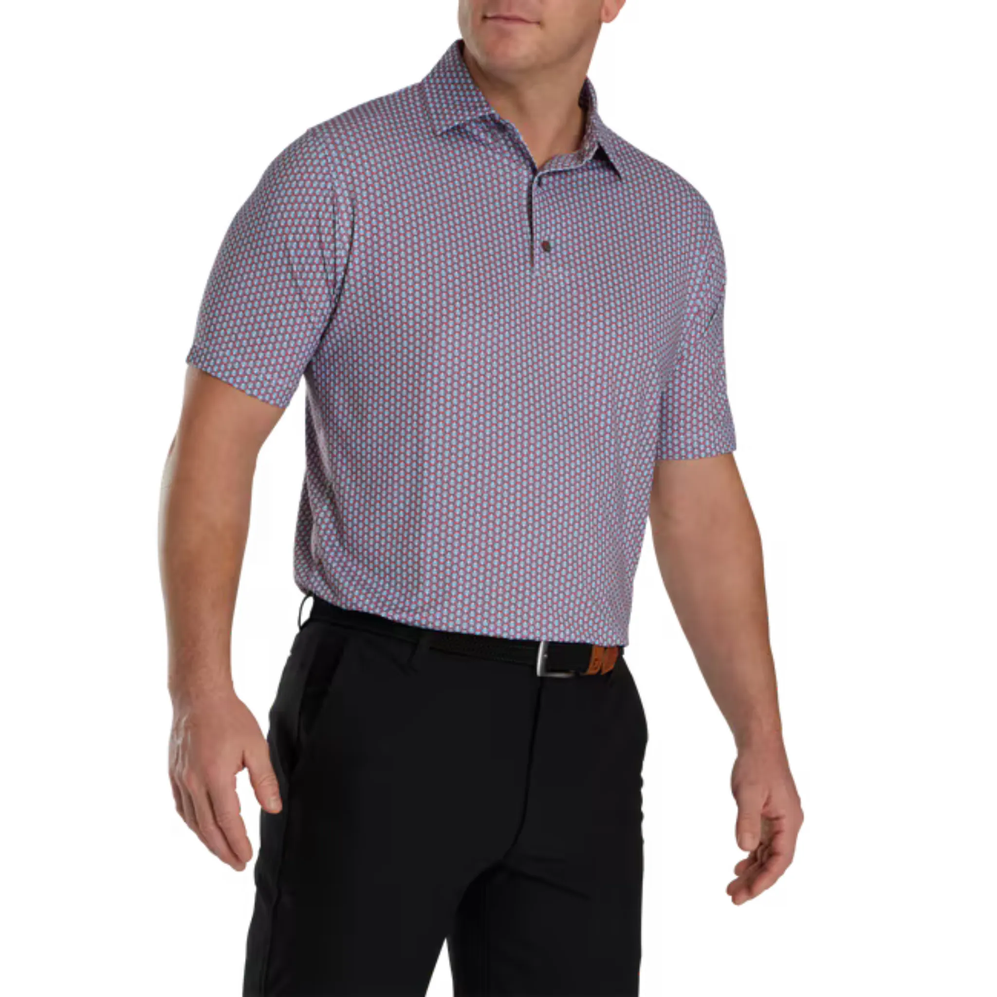 FootJoy Scallop Shell Foulard Lisle Mens Polo
