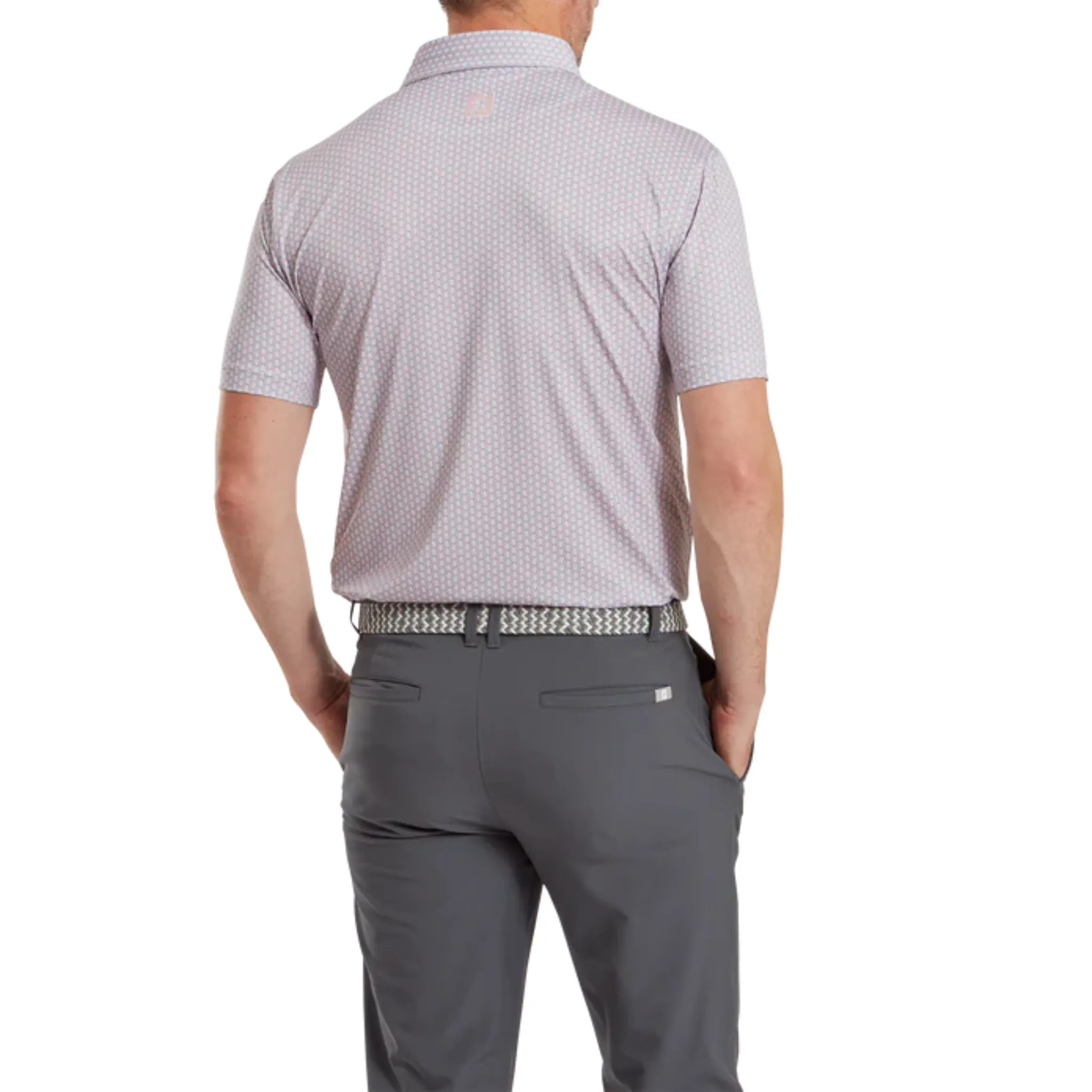 FootJoy Scallop Shell Foulard Lisle Mens Polo