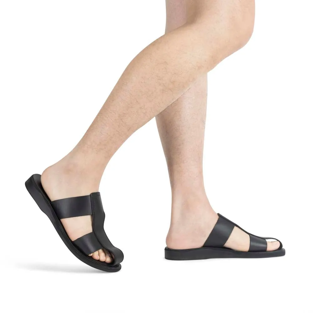 Genesis - Leather Closed Toe Sandal | Black