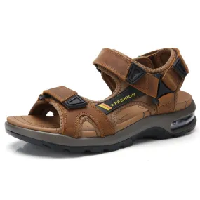 Genuine Leather Outdoor Men Roman Sandals