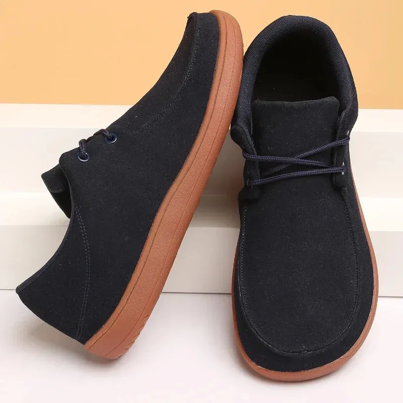 Hnzxzm Minimalist Wide Barefoot Shoes Non-slip Walking Sports Shoes Classic Fashion Ankle Shoe Men's Sneakers Plus Size Footwear