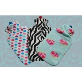Hot Water Bottle With Fleece Cover