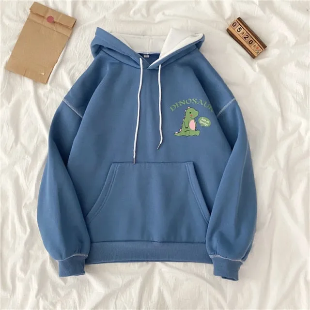 Hulianfu autumn winter Fake two-piece oversized women sweatshirt Korean style fleece hoodie Casual Pullovers harajuku solid streetwear