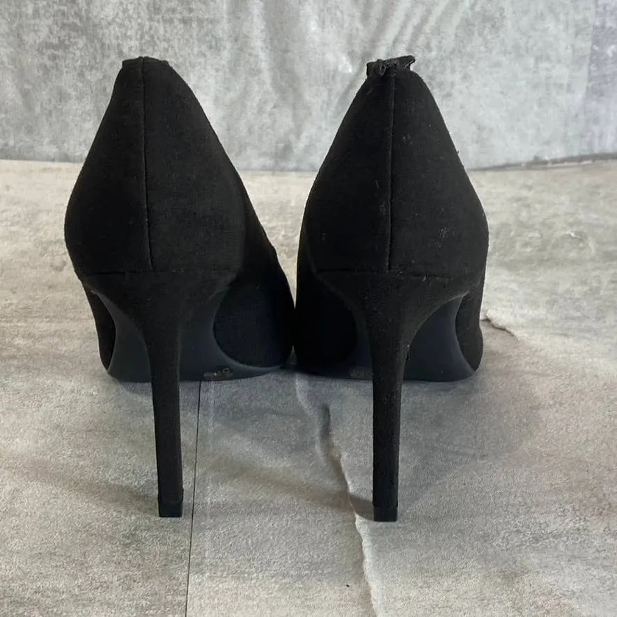 INC INTERNATIONAL CONCEPTS Women's Black Sadelle Pointed-Toe Chain-Detail Pumps
