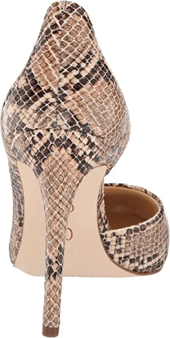 Jessica Simpson Prizma Womens Heels Natural Snake Print Pointed Toe Stiletto Pumps