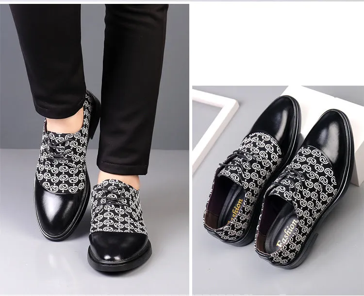 Jinquedai Slip on Men Dress Shoes Fashion Male Oxfords Italian Business Formal Men's Shoes New Wedding Party Leather Mens Suits Shoe