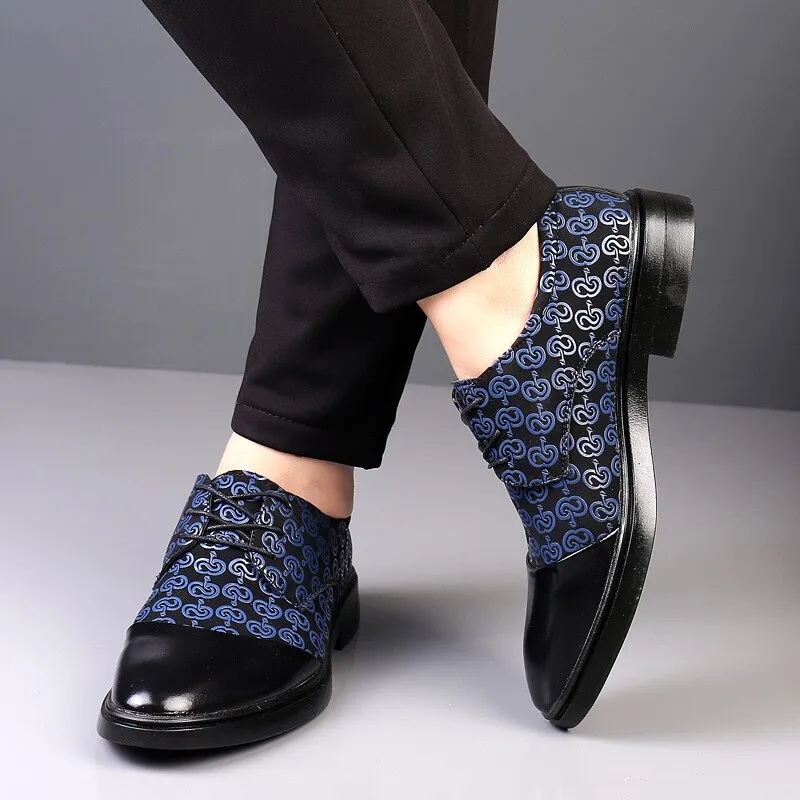 Jinquedai Slip on Men Dress Shoes Fashion Male Oxfords Italian Business Formal Men's Shoes New Wedding Party Leather Mens Suits Shoe