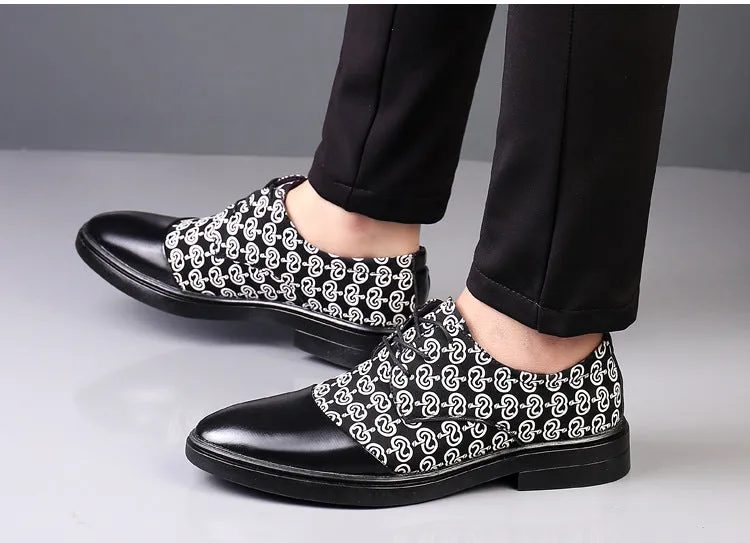 Jinquedai Slip on Men Dress Shoes Fashion Male Oxfords Italian Business Formal Men's Shoes New Wedding Party Leather Mens Suits Shoe
