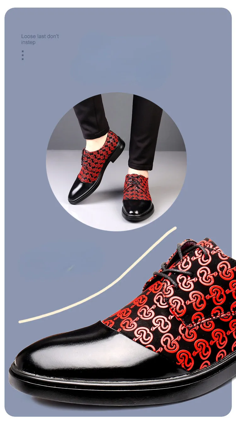 Jinquedai Slip on Men Dress Shoes Fashion Male Oxfords Italian Business Formal Men's Shoes New Wedding Party Leather Mens Suits Shoe