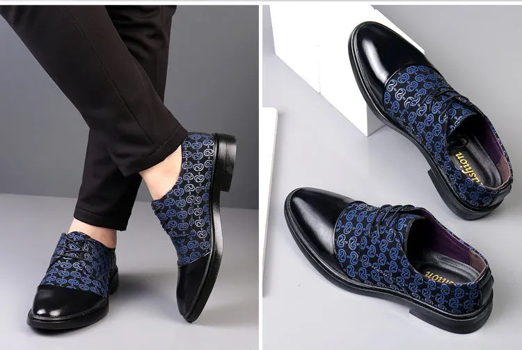 Jinquedai Slip on Men Dress Shoes Fashion Male Oxfords Italian Business Formal Men's Shoes New Wedding Party Leather Mens Suits Shoe