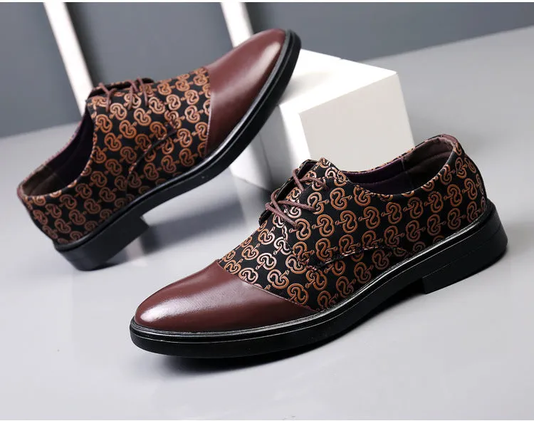 Jinquedai Slip on Men Dress Shoes Fashion Male Oxfords Italian Business Formal Men's Shoes New Wedding Party Leather Mens Suits Shoe