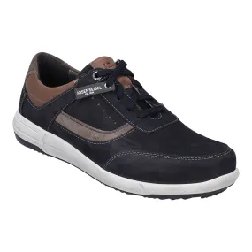 Josef Seibel Men's Enrico 05 Leather Casual Shoes Trainers Indigo Blue