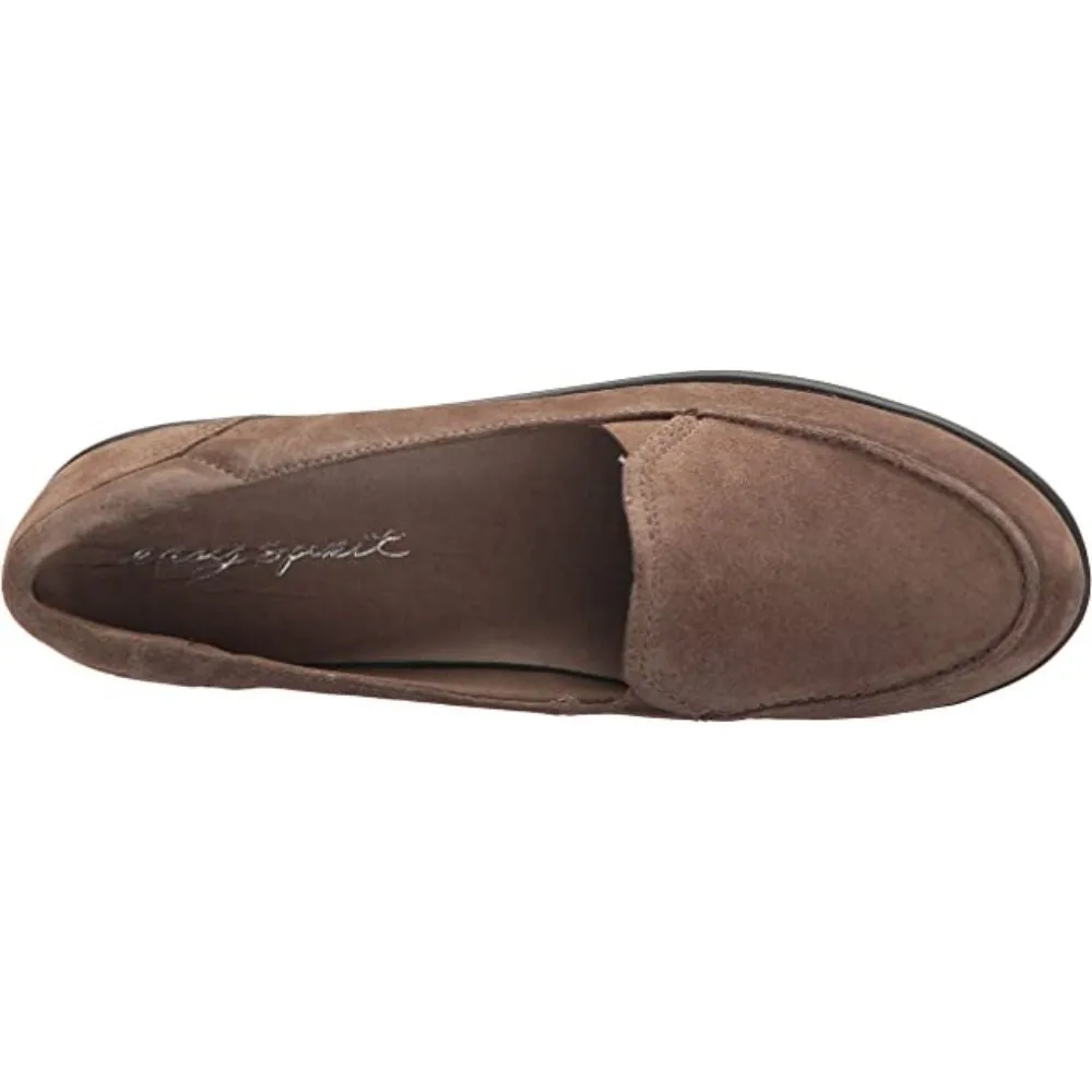 Karin Taupe Suede Easy Spirit Loafer Flats