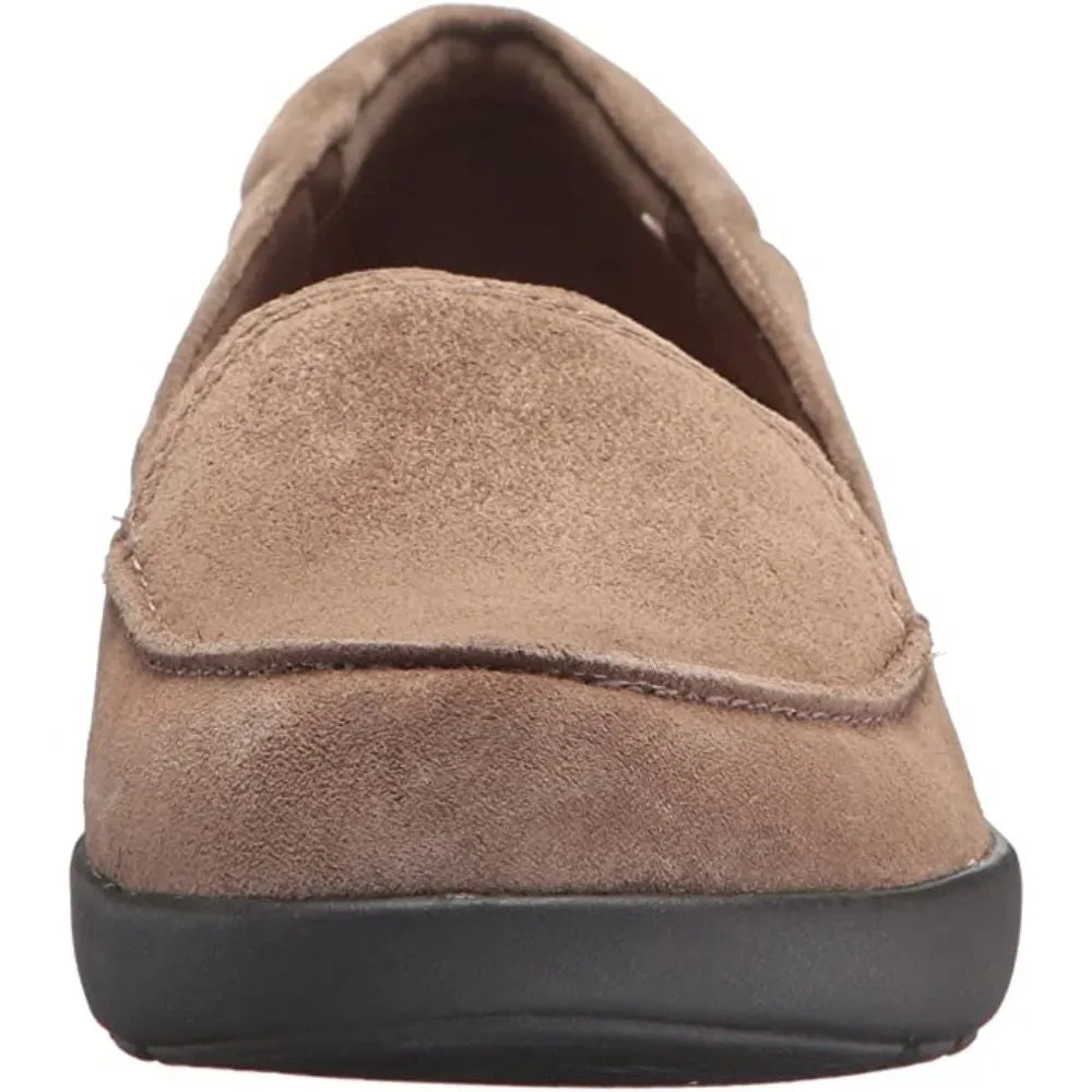 Karin Taupe Suede Easy Spirit Loafer Flats