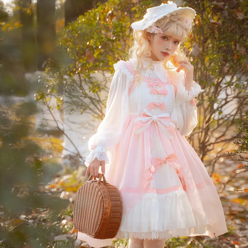 Kawaii Pink Large Lolita Jsk Dress Set