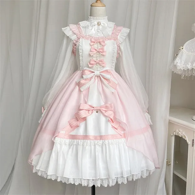 Kawaii Pink Large Lolita Jsk Dress Set