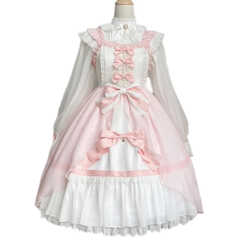 Kawaii Pink Large Lolita Jsk Dress Set