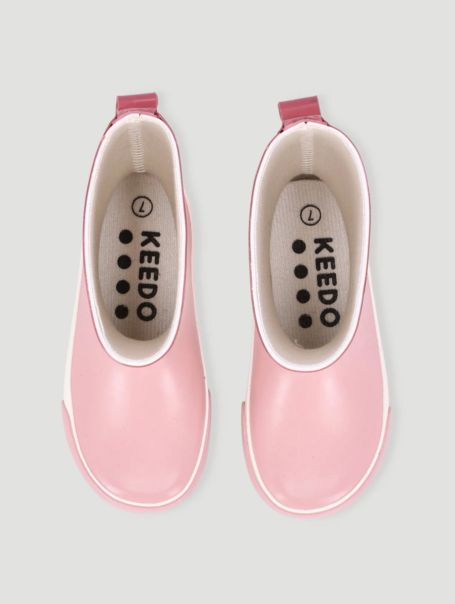 Keedo Girls Waterproof Rubber Rainboots