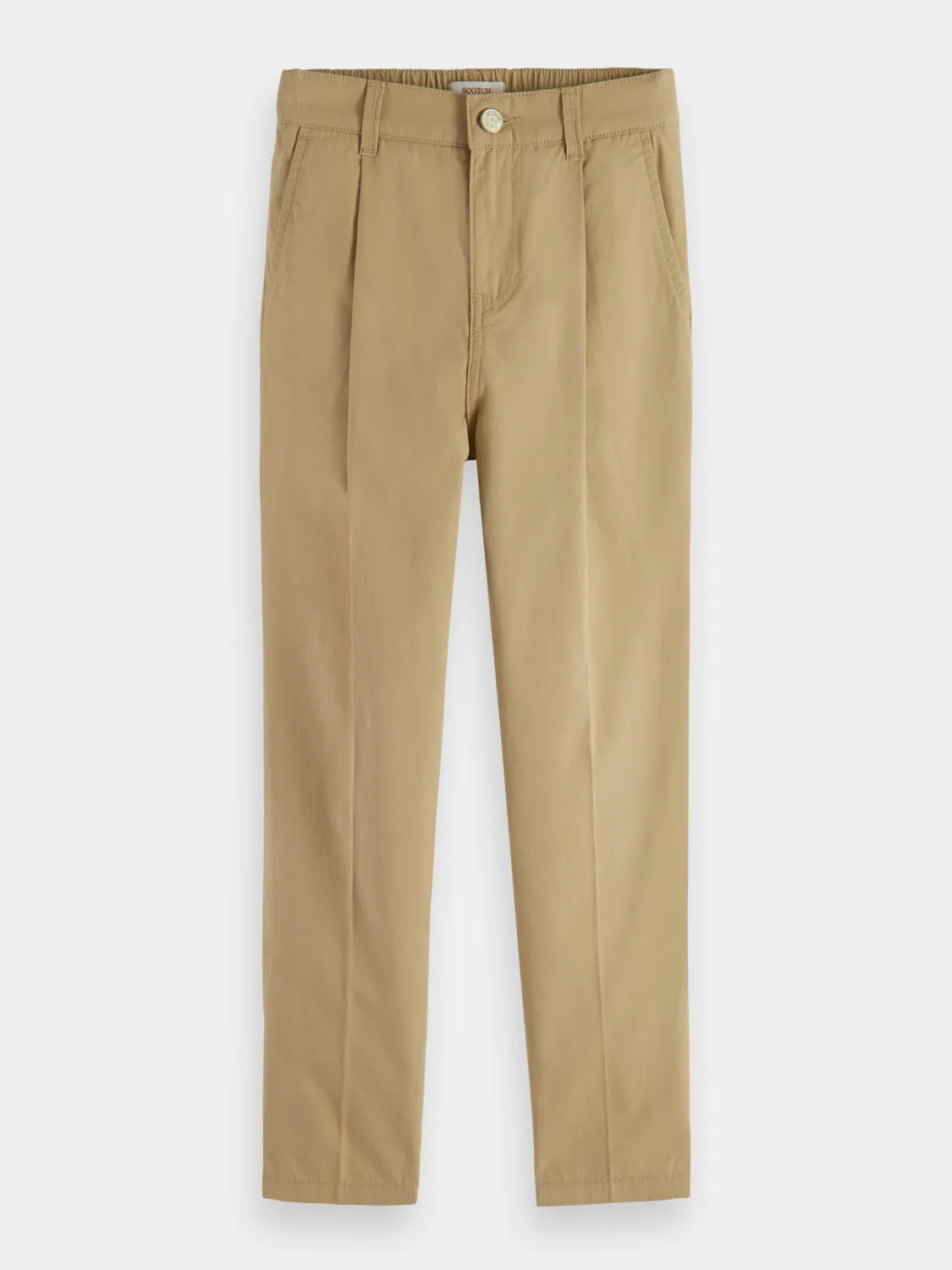 Kids - Elasticated loose tapered-fit chino