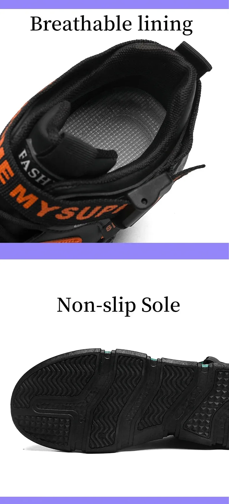 Kids Non-Slip Street Flat Skateboard Sneakers