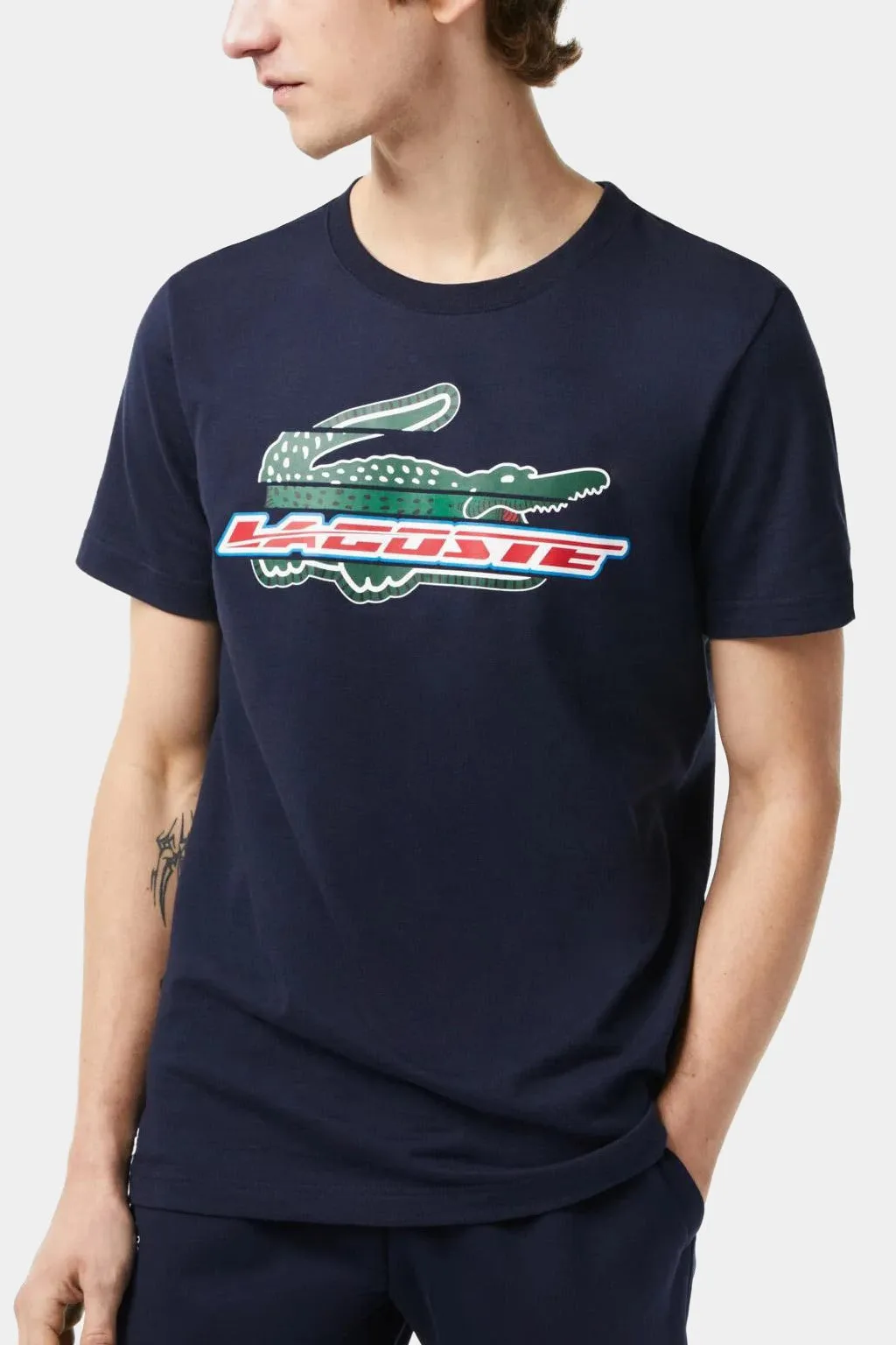 Lacoste - Lacoste Men’s Sport Regular Fit Organic Cotton T-shirt