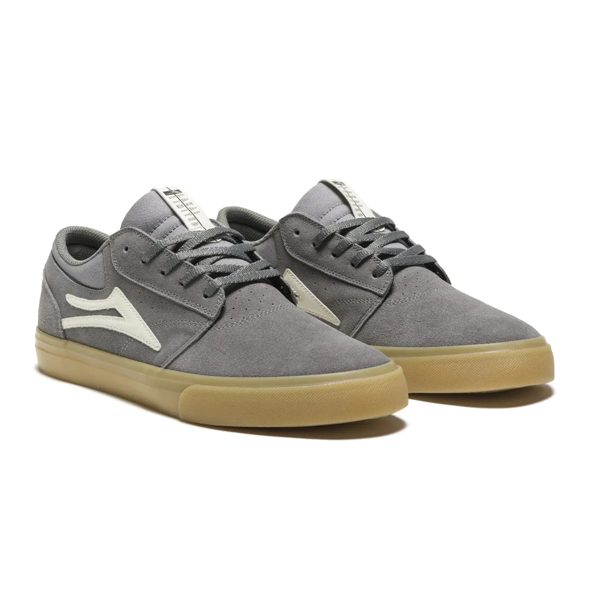 Lakai Griffin Skateboard Shoe - Grey/Glow