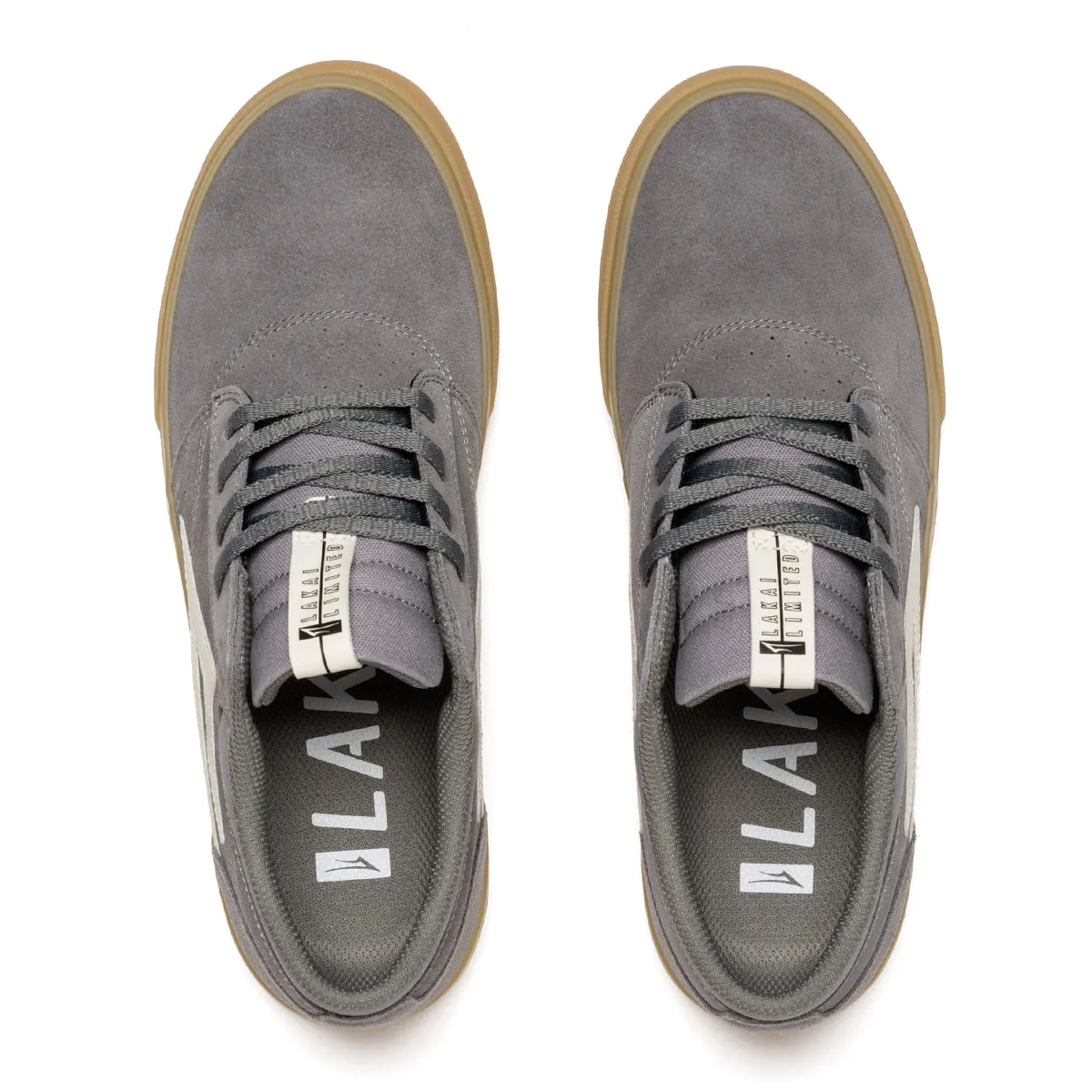 Lakai Griffin Skateboard Shoe - Grey/Glow