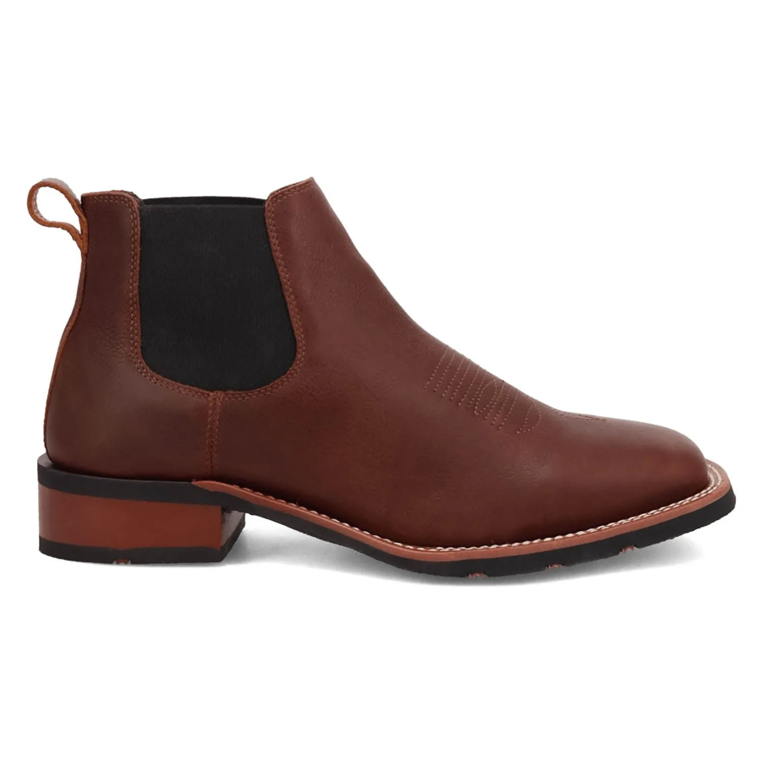 Laredo Mens Devin Dark Brown Leather Chelsea Boots