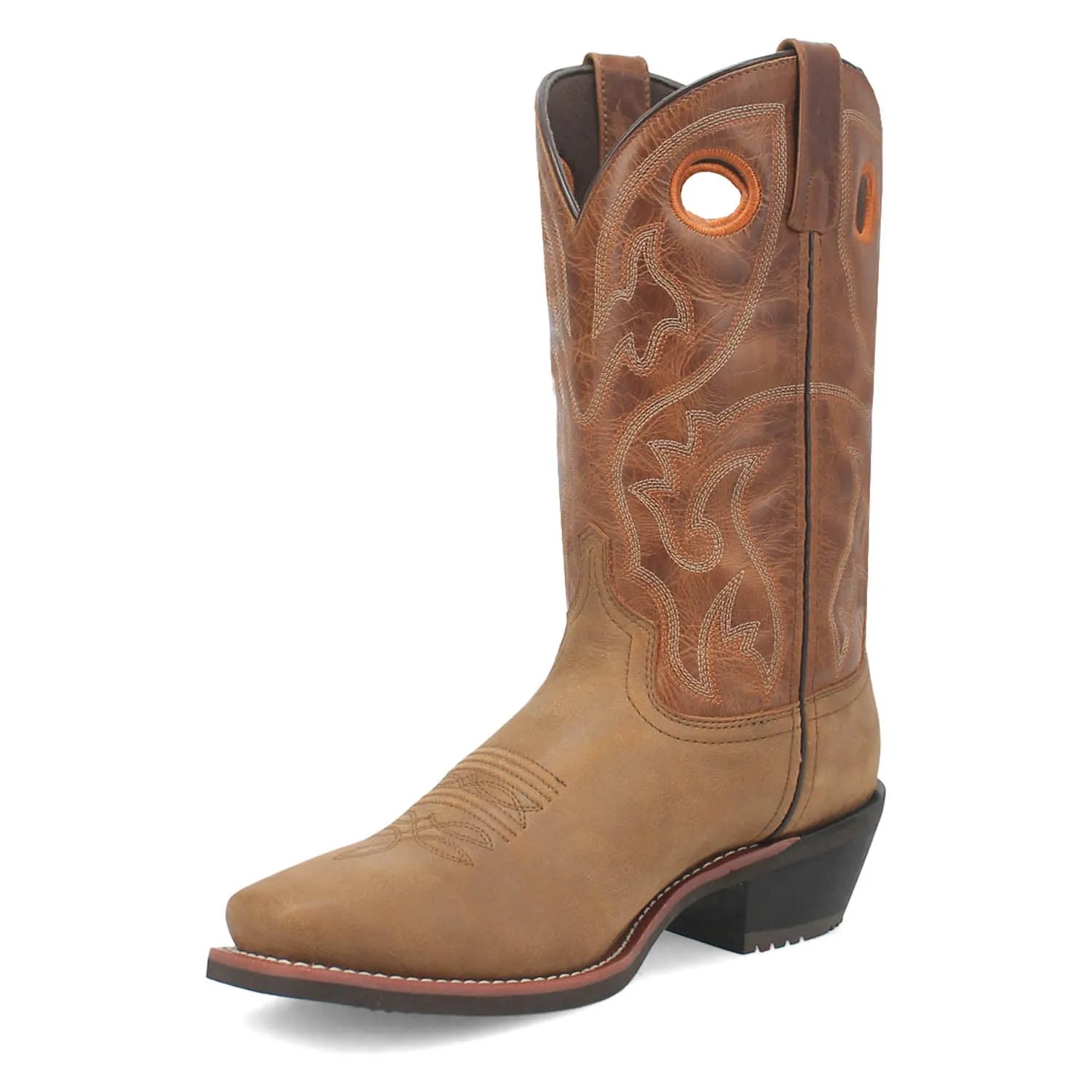 Laredo Mens Frontier Tan Leather Work Cowboy Boots