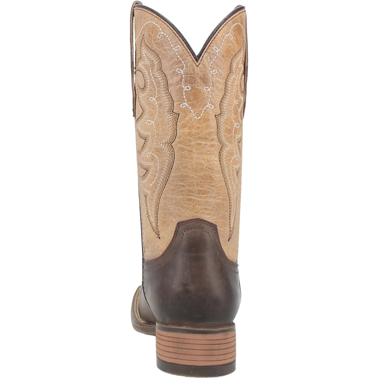 Laredo Womens Delaney Dark Brown Leather Cowboy Boots 7.5 M