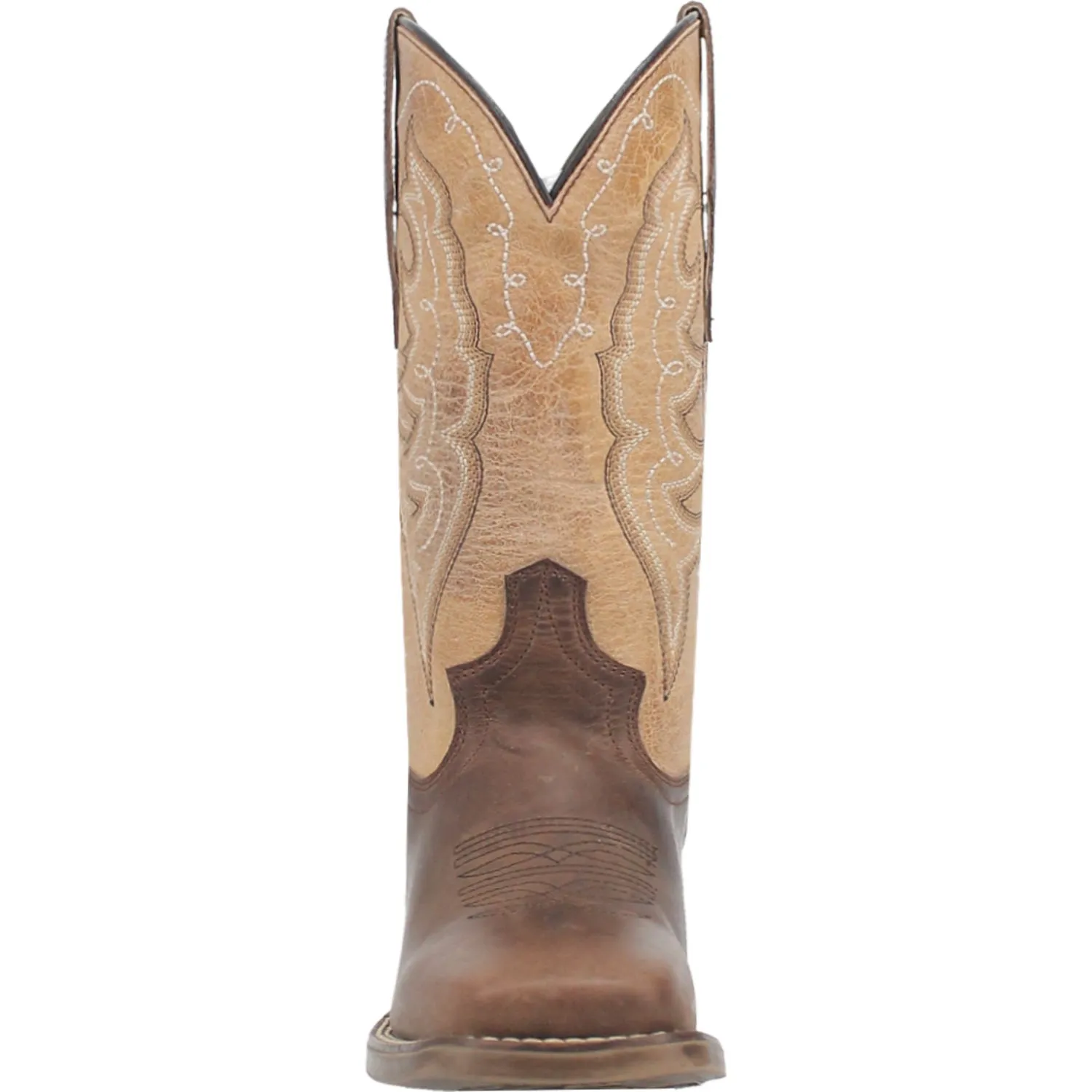 Laredo Womens Delaney Dark Brown Leather Cowboy Boots 7.5 M