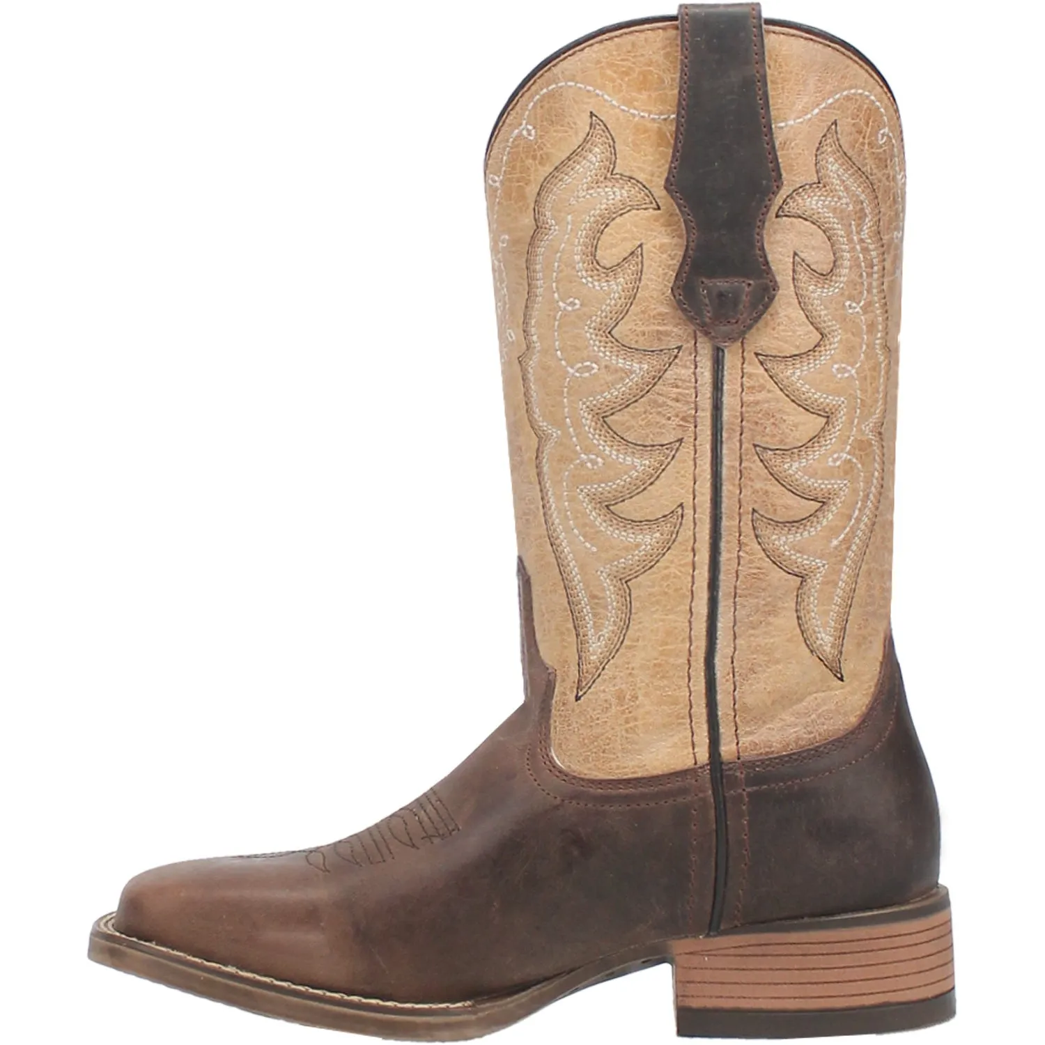 Laredo Womens Delaney Dark Brown Leather Cowboy Boots 7.5 M