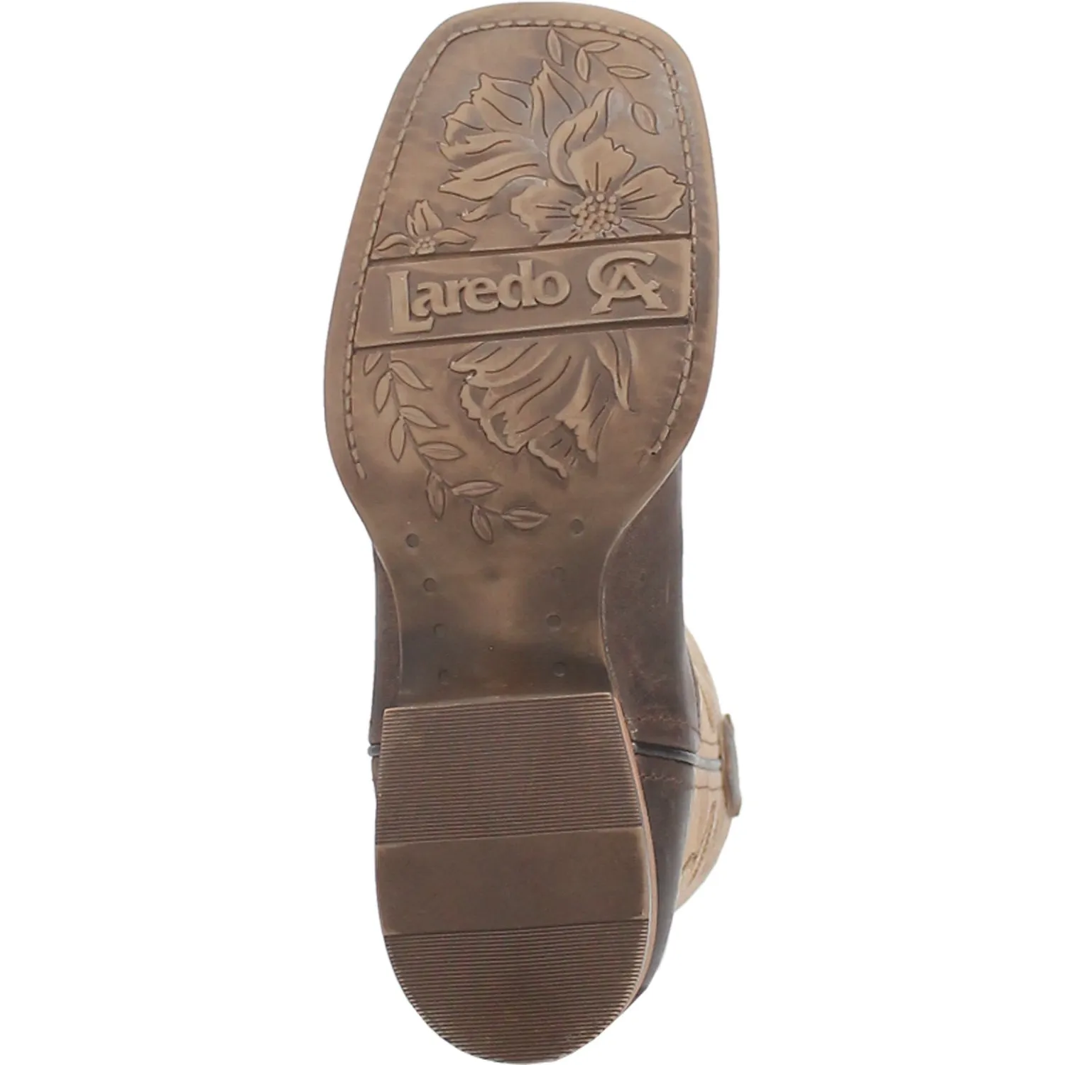 Laredo Womens Delaney Dark Brown Leather Cowboy Boots 7.5 M