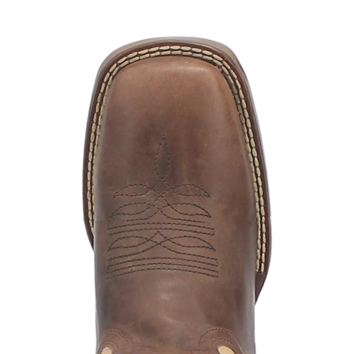 Laredo Womens Delaney Dark Brown Leather Cowboy Boots 7.5 M