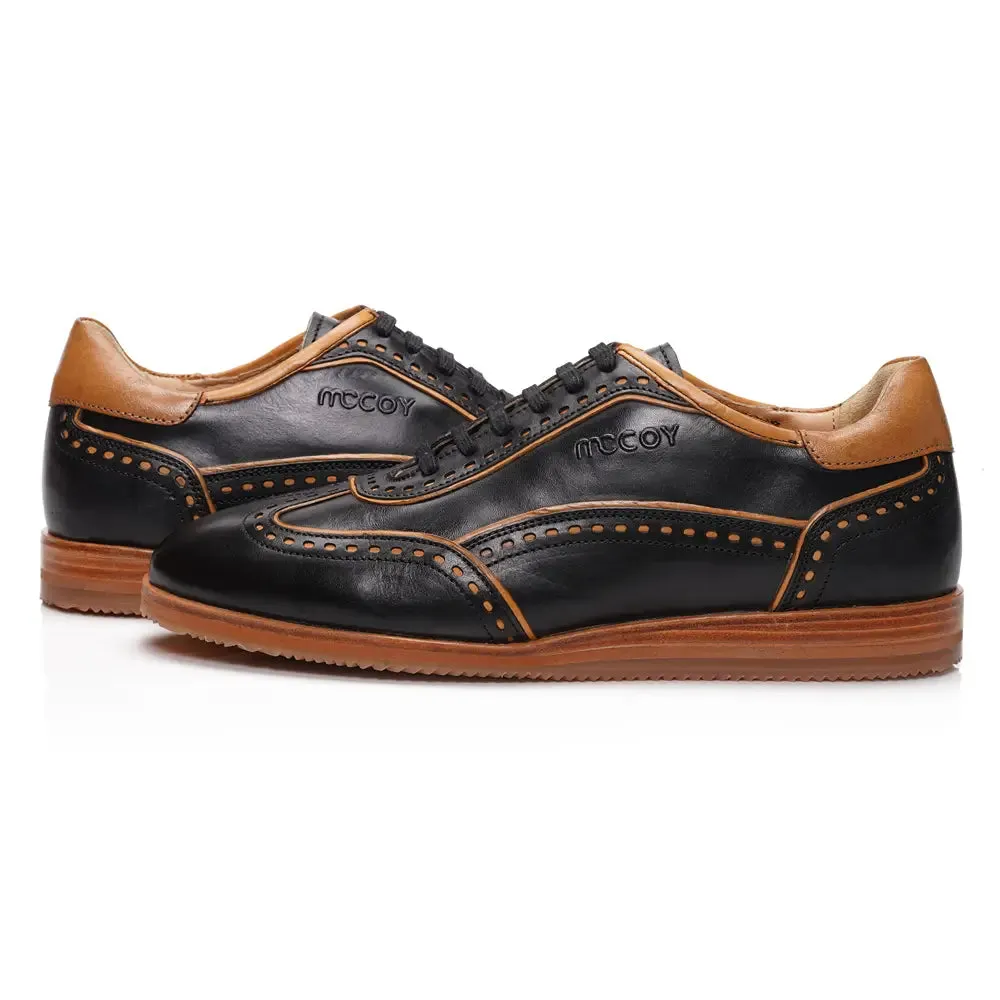 Mccoy Rock full grain crust Men's classic formals Black