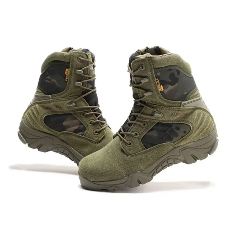Men Desert Tactical Boots Waterproof Boot Lace Up Combat Ankle Boots Big Size